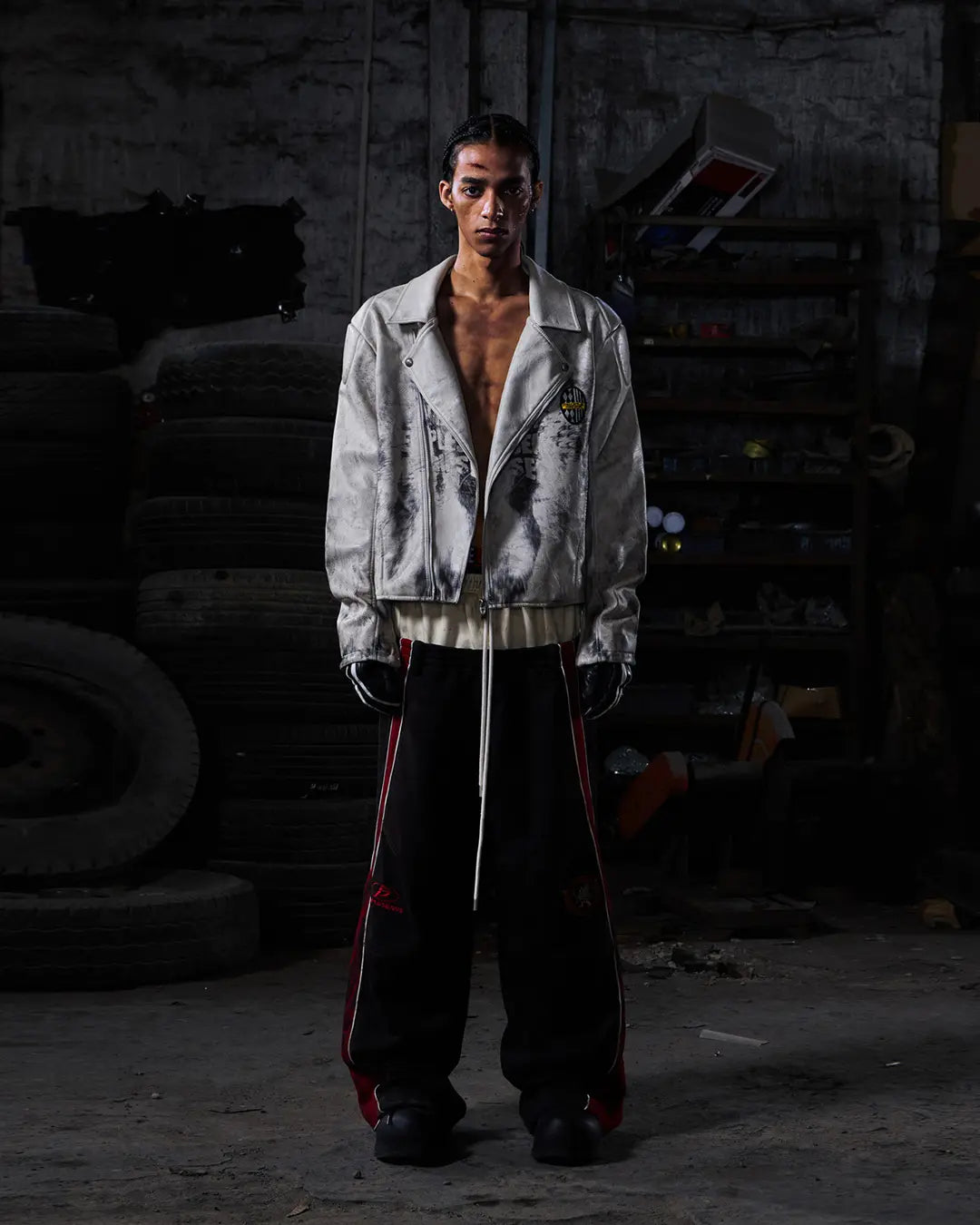 Peoplesense Contrasting Double-Waistband Sweatpants