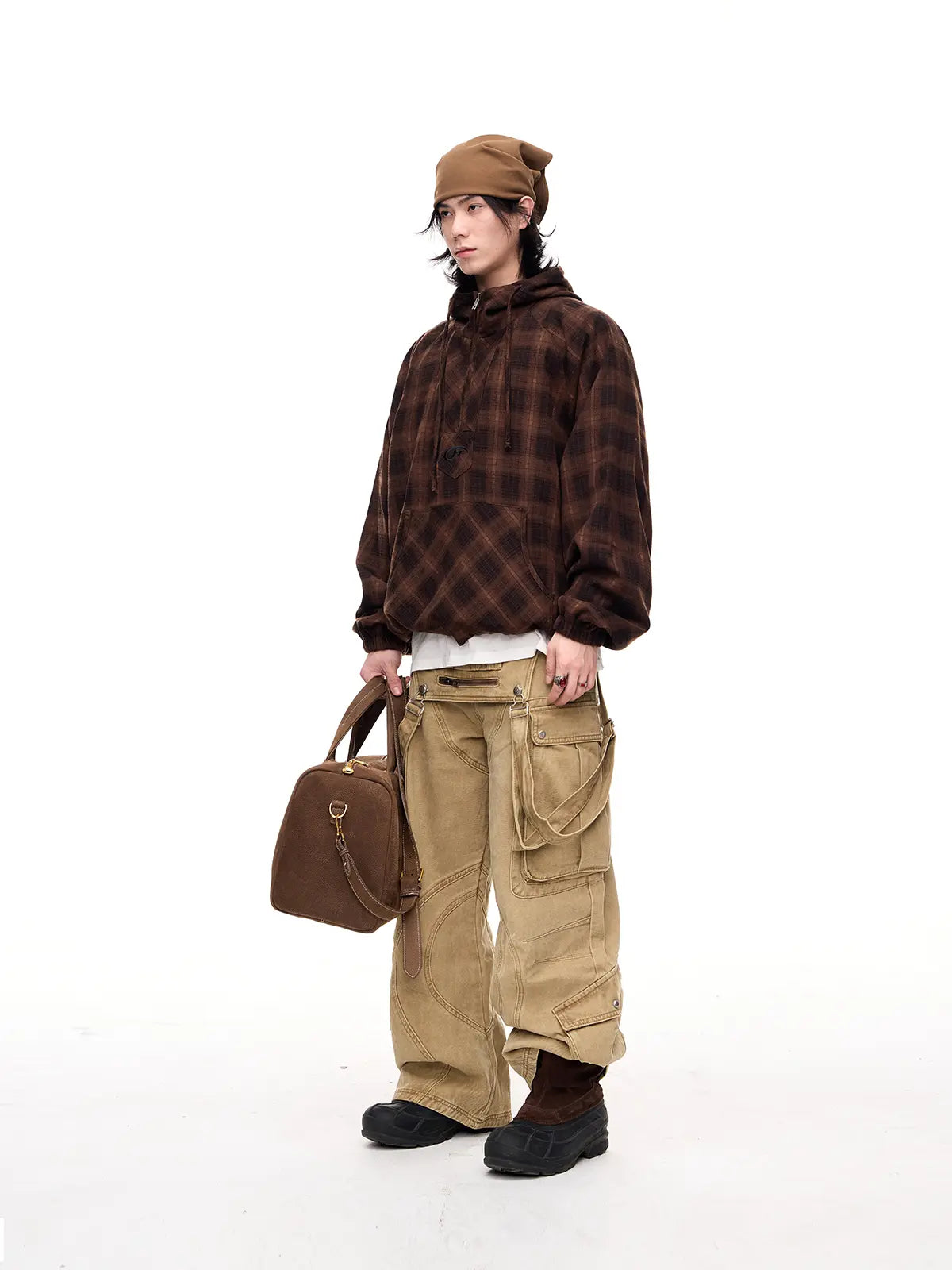 Peoplesense Apricot Oversized Overalls