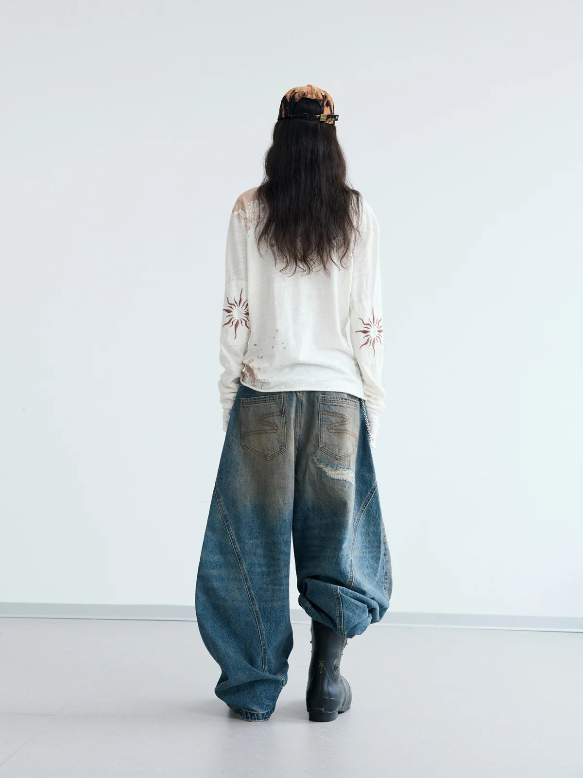 Peoplesense Embroidered Henley Sleeve T-Shirt