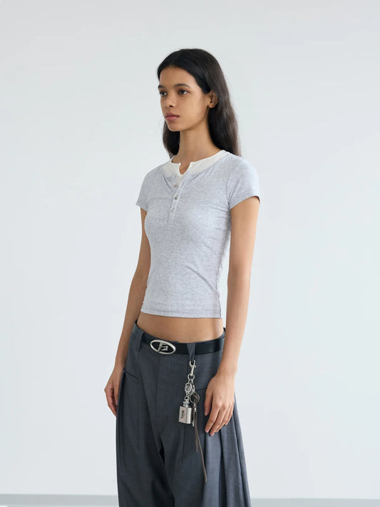 Peoplesense Layered Look Slim Tee