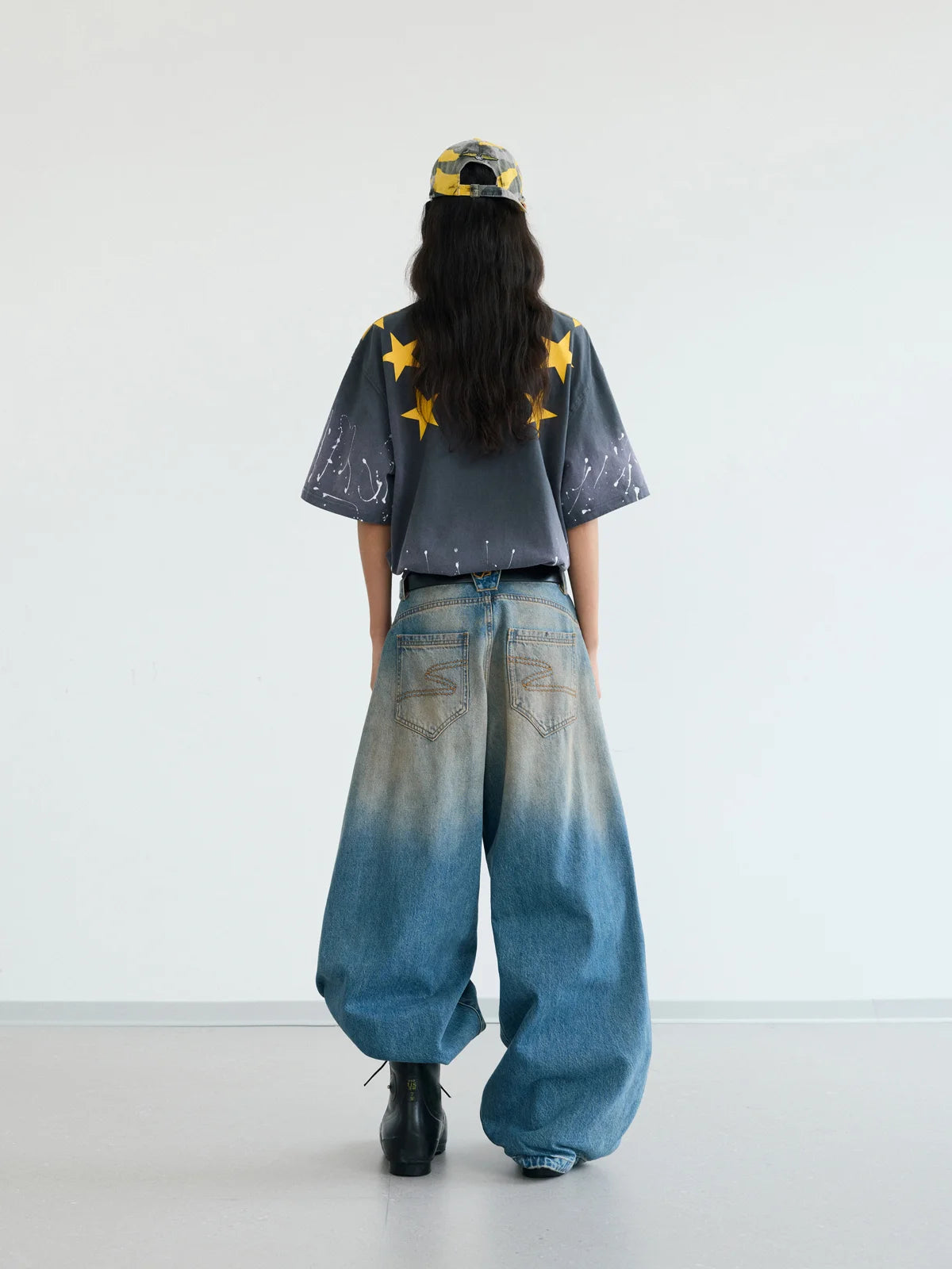 Peoplesense Vintage Wash Splatter Logo Tee