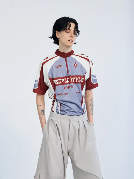 Peoplesense Slim Fit Cycling Jersey