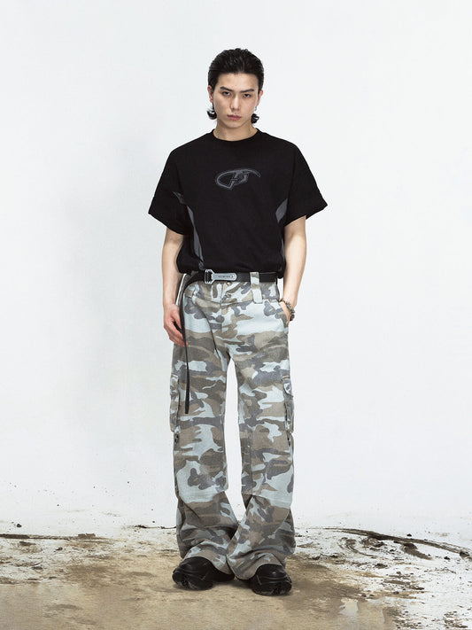 Peoplesense Grey Camo Cargo Pants