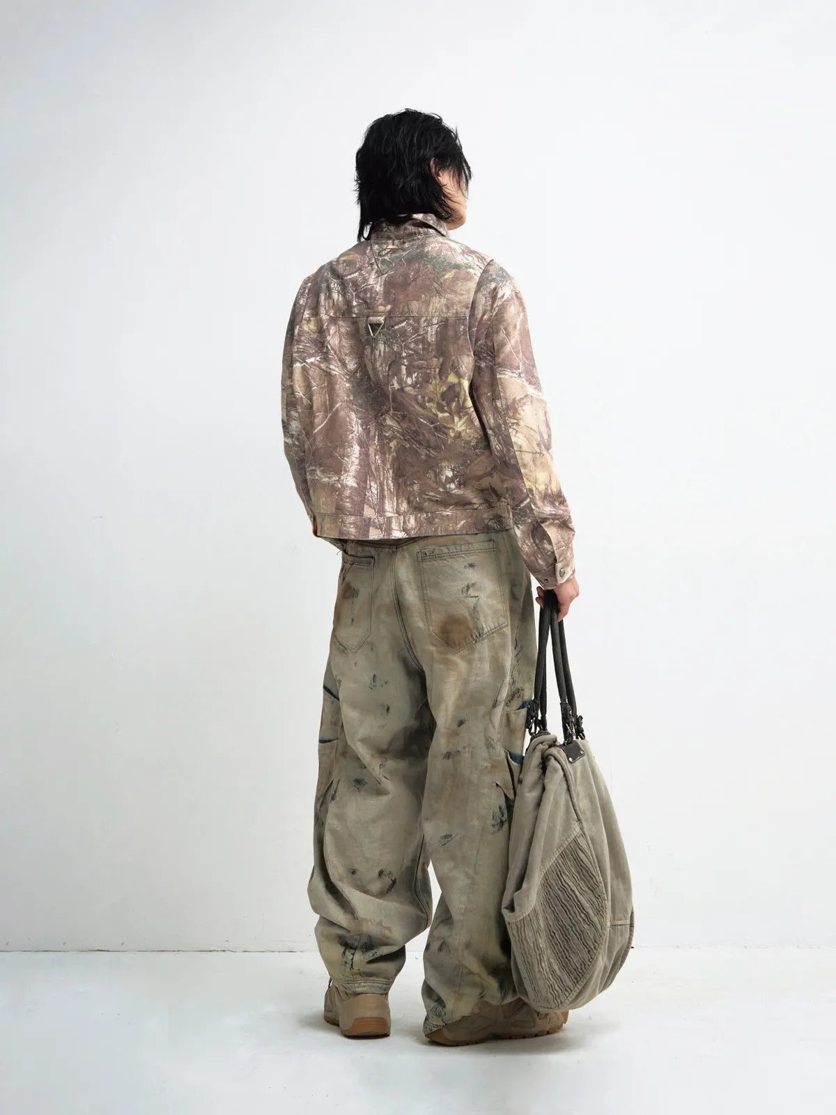 Peoplesense Camouflage Branch-Print Workwear Jacket