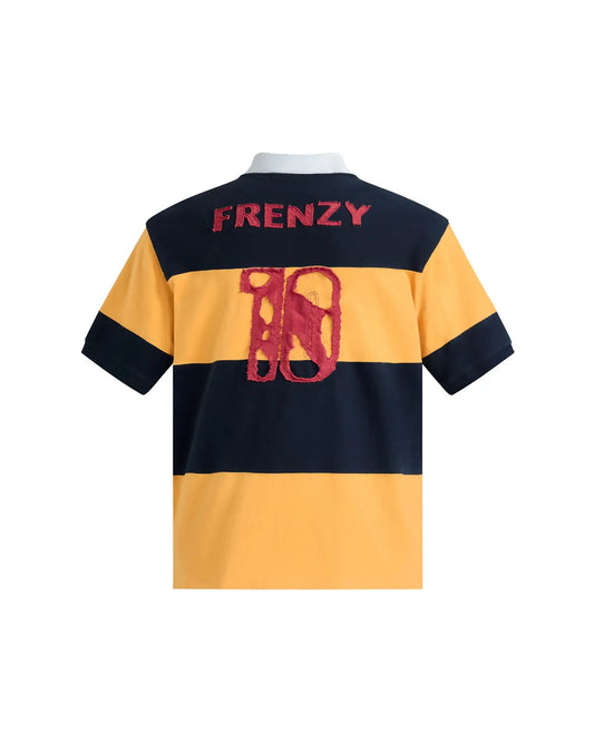 Peoplesense “FRENZY” Raw Edge Stripe Polo