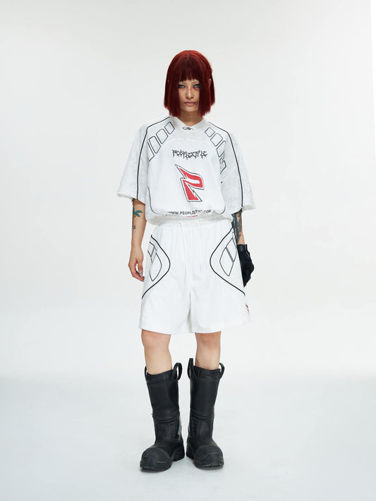 Peoplesense Racer Aesthetic Mesh Shorts