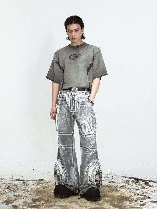 Peoplesense Vintage Dyed Washed Baggy Jeans
