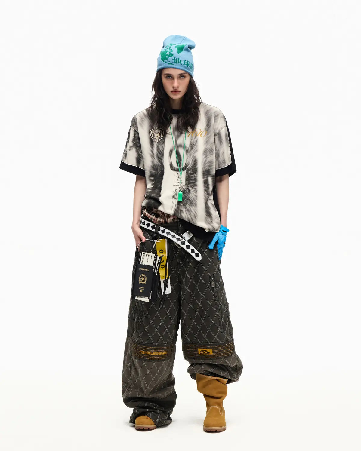 Peoplesense Fake Two-Layer 1610 Print Tee