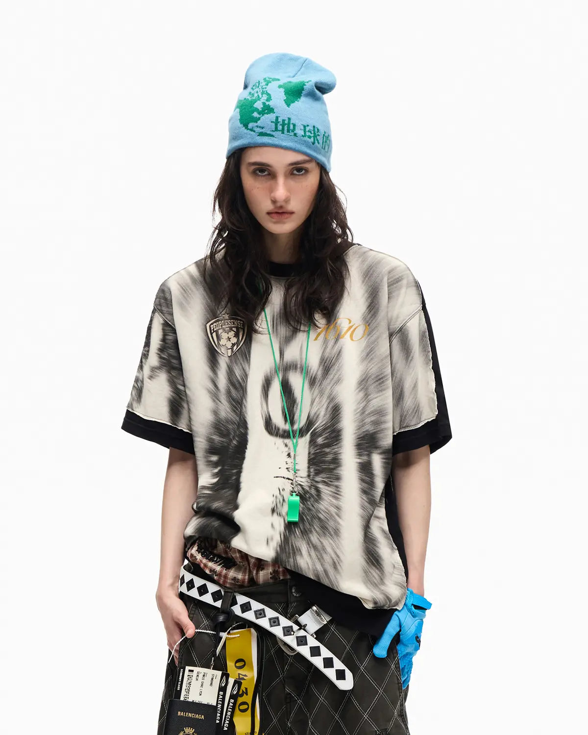 Peoplesense Fake Two-Layer 1610 Print Tee