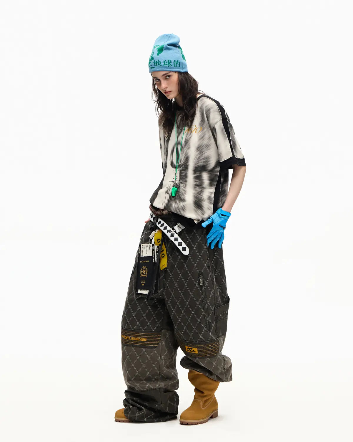 Peoplesense Fake Two-Layer 1610 Print Tee