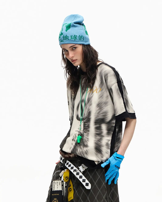 Peoplesense Fake Two-Layer 1610 Print Tee