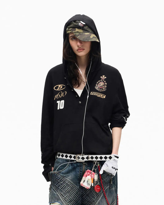 Peoplesense Bamboo Stretch Fitted Football Hoodie
