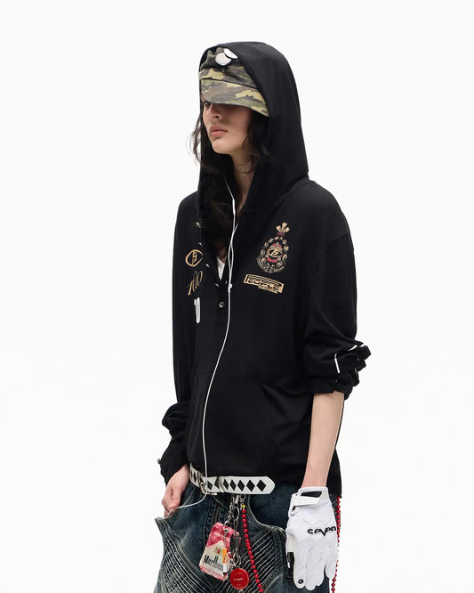 Peoplesense Bamboo Stretch Fitted Football Hoodie