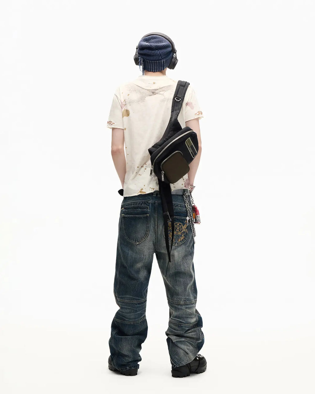 Peoplesense Slub Rust Digital Print Slim Tee