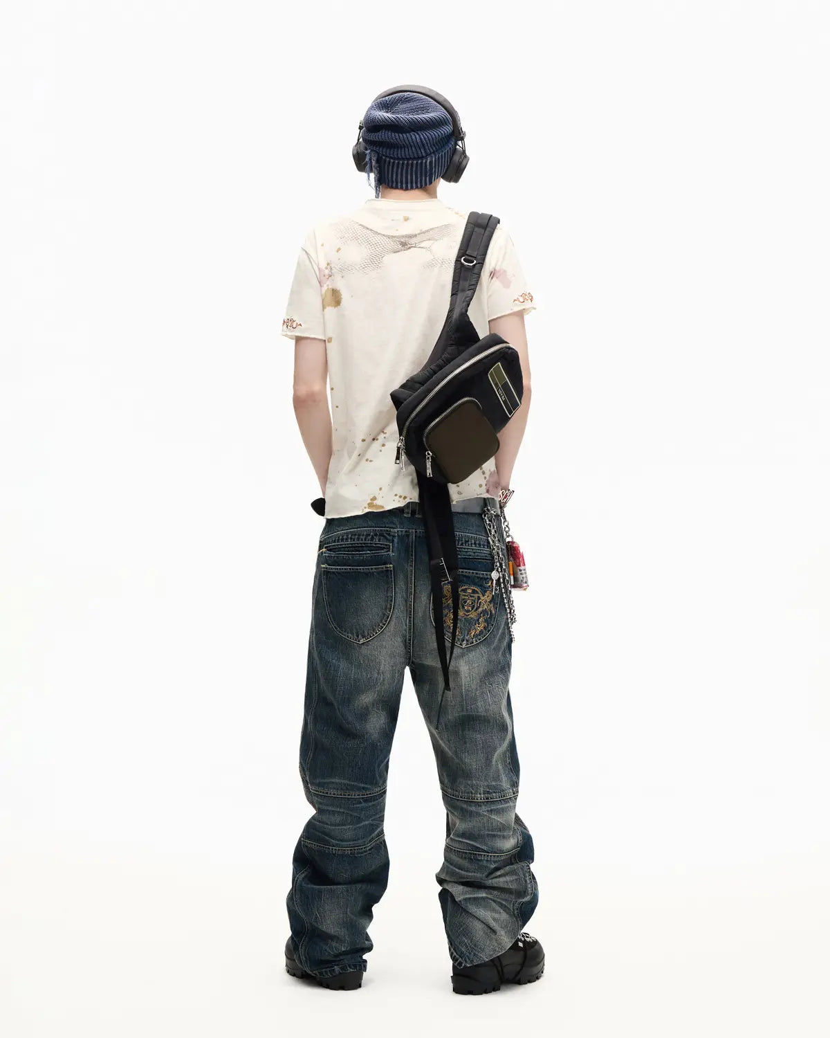 Peoplesense Slub Rust Digital Print Slim Tee