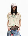 Peoplesense Vintage Slub Spray Fade Tee