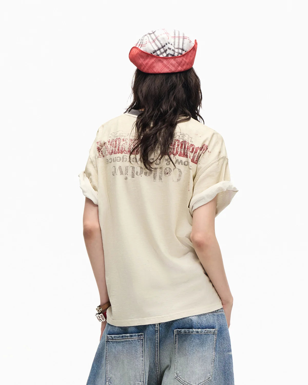 Peoplesense Vintage Slub Spray Fade Tee