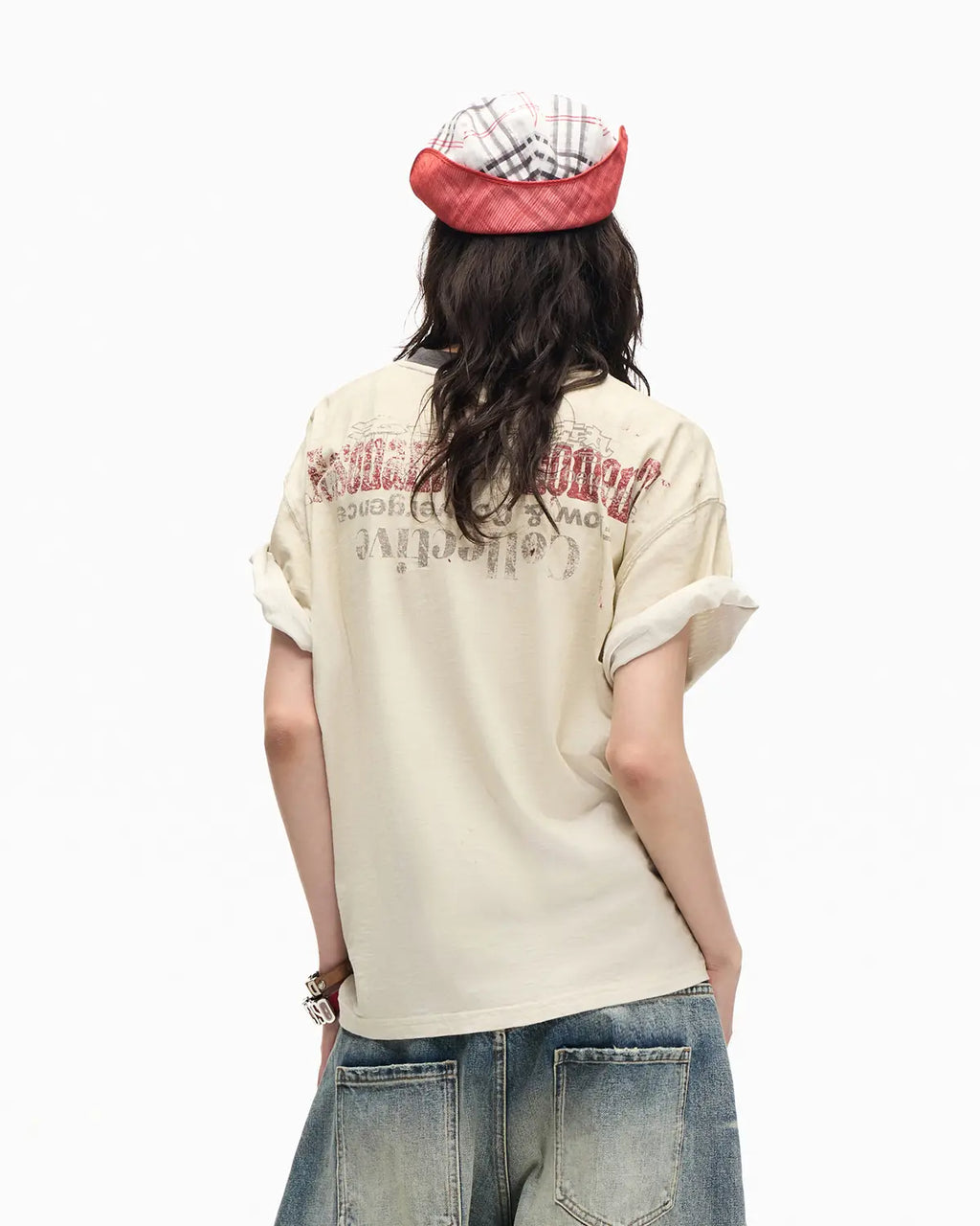 Peoplesense Vintage Slub Spray Fade Tee