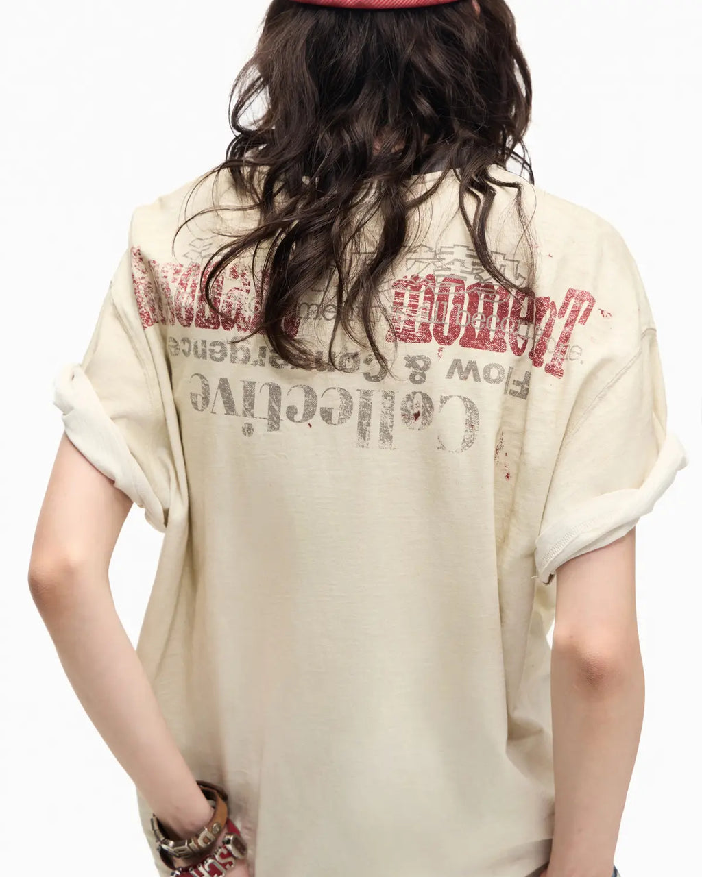 Peoplesense Vintage Slub Spray Fade Tee