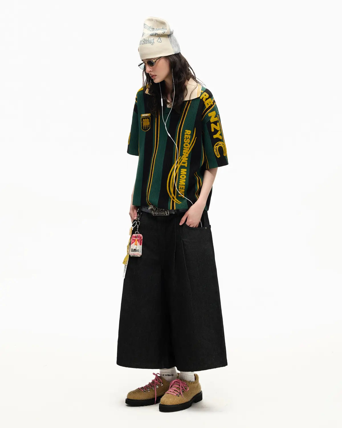 Peoplesense Pleated Baggy Raw Denim Jorts