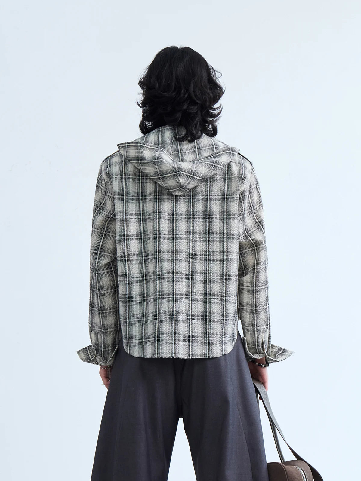 Peoplesense Urban Plaid Hooded Shirt