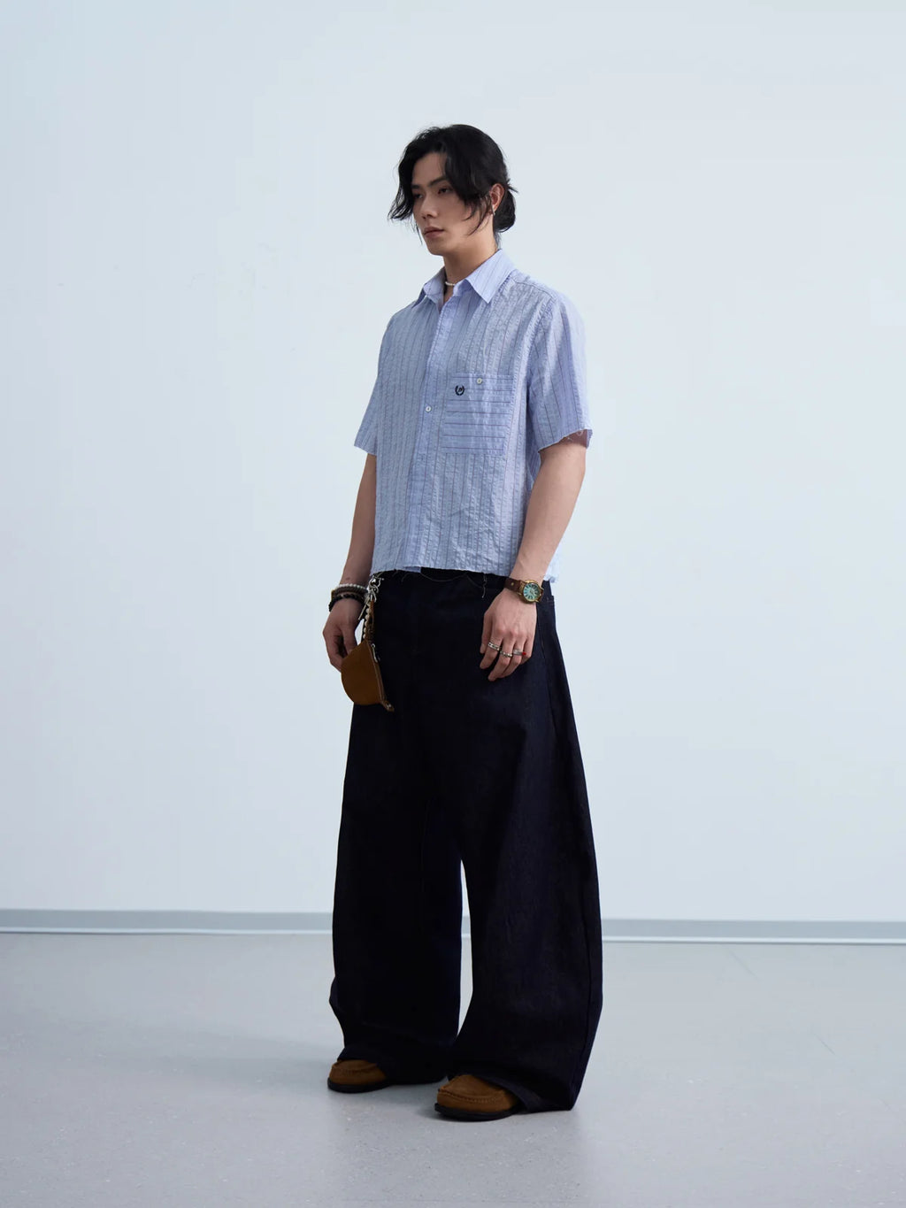 Peoplesense  Coastal Stripe Oversized Shirt