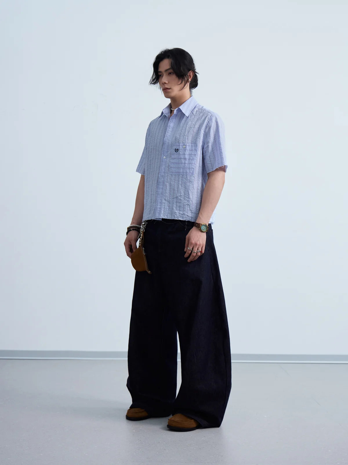 Peoplesense  Coastal Stripe Oversized Shirt