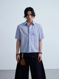 Peoplesense  Coastal Stripe Oversized Shirt