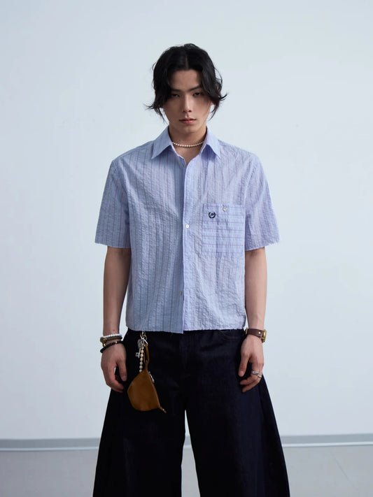 Peoplesense  Coastal Stripe Oversized Shirt