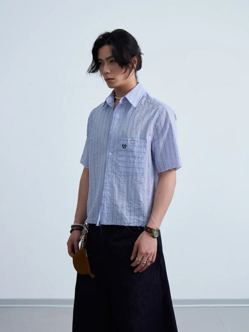 Peoplesense  Coastal Stripe Oversized Shirt