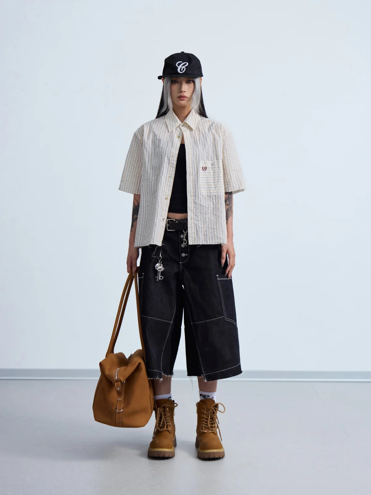 Peoplesense  Coastal Stripe Oversized Shirt