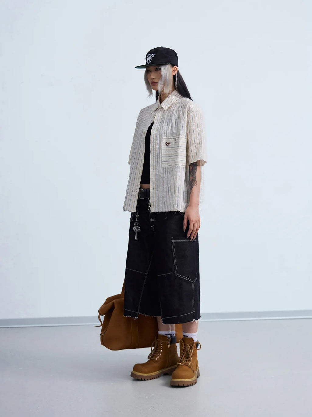 Peoplesense  Coastal Stripe Oversized Shirt