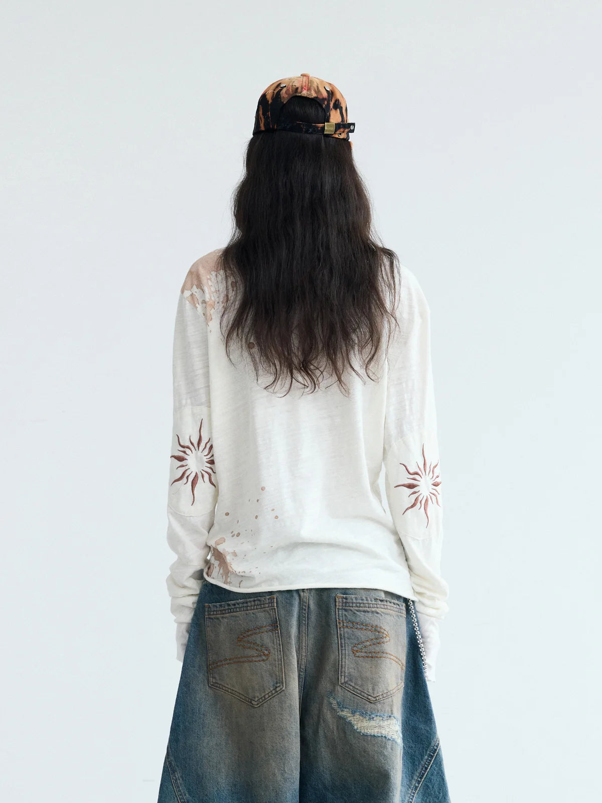 Peoplesense Embroidered Henley Sleeve T-Shirt