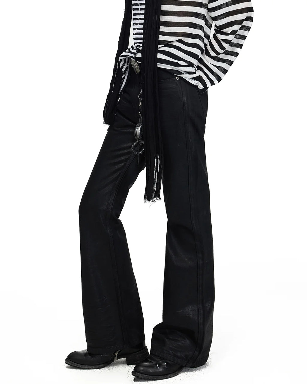 Peoplesense Heavy-Waxed Raw Denim Straight Jeans