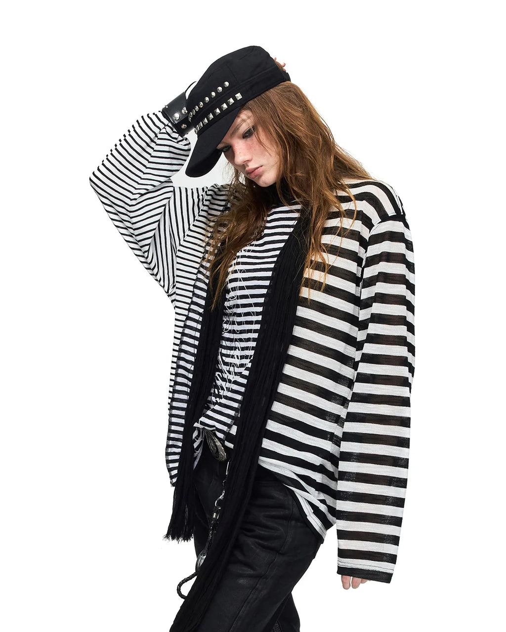 Peoplesense Mixed-Stripe Panel T-Shirt