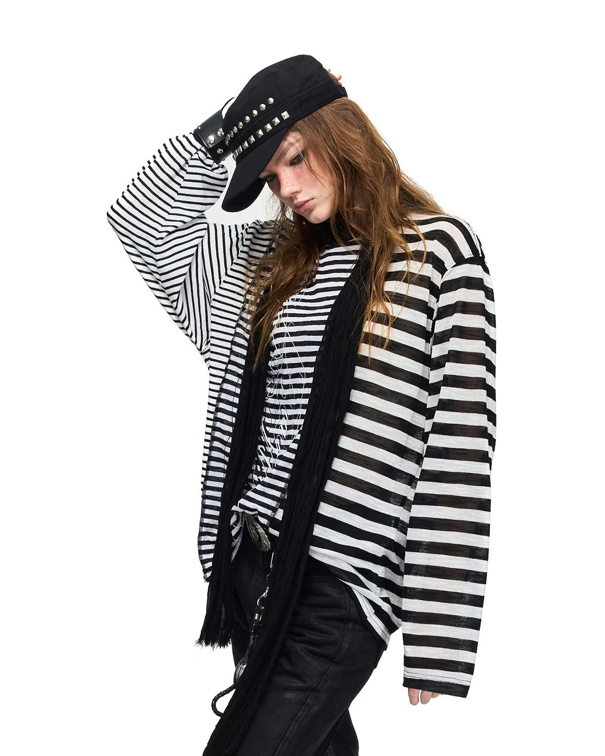 Peoplesense Mixed-Stripe Panel T-Shirt