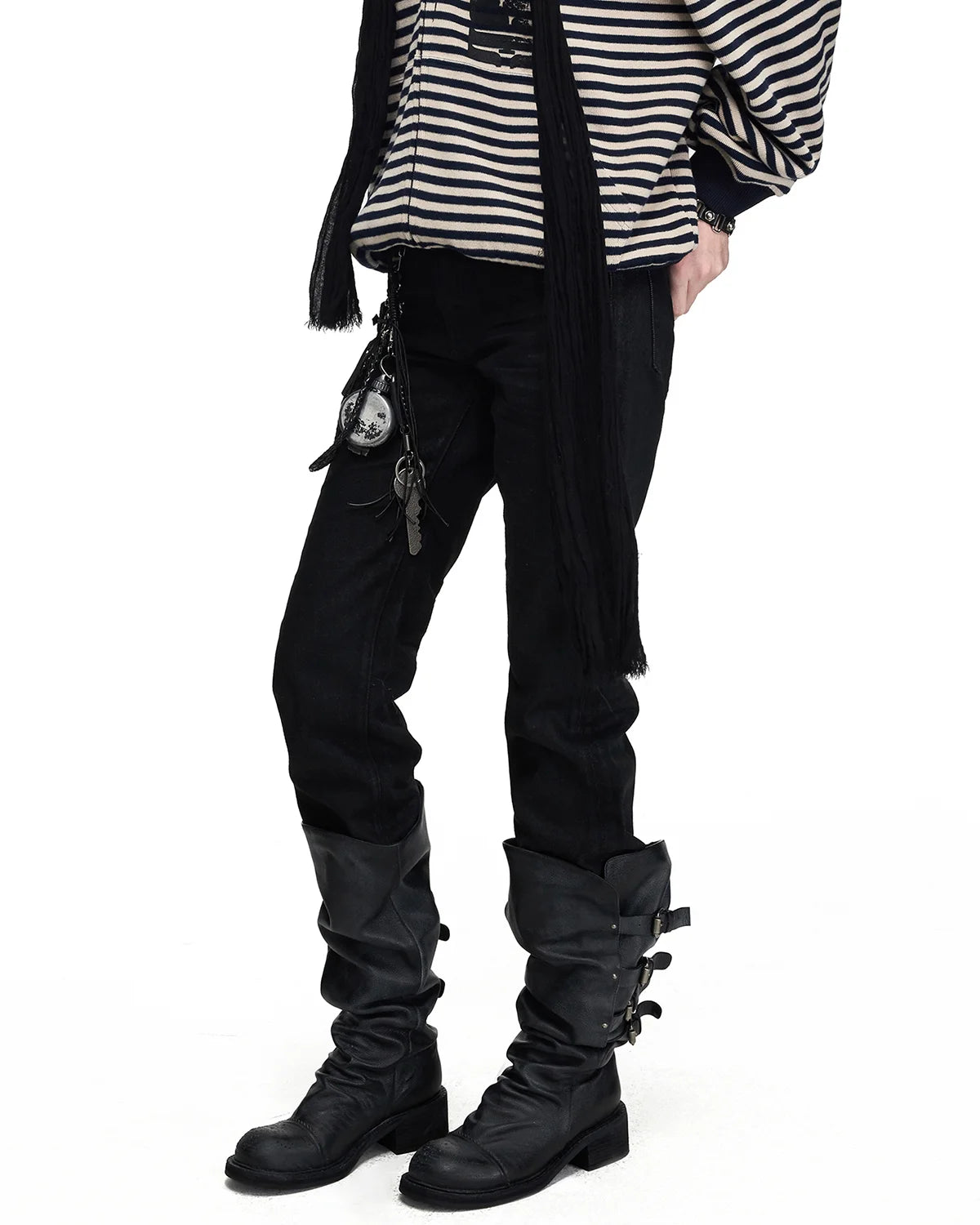 Peoplesense Hand-Waxed Raw Denim Straight Jeans