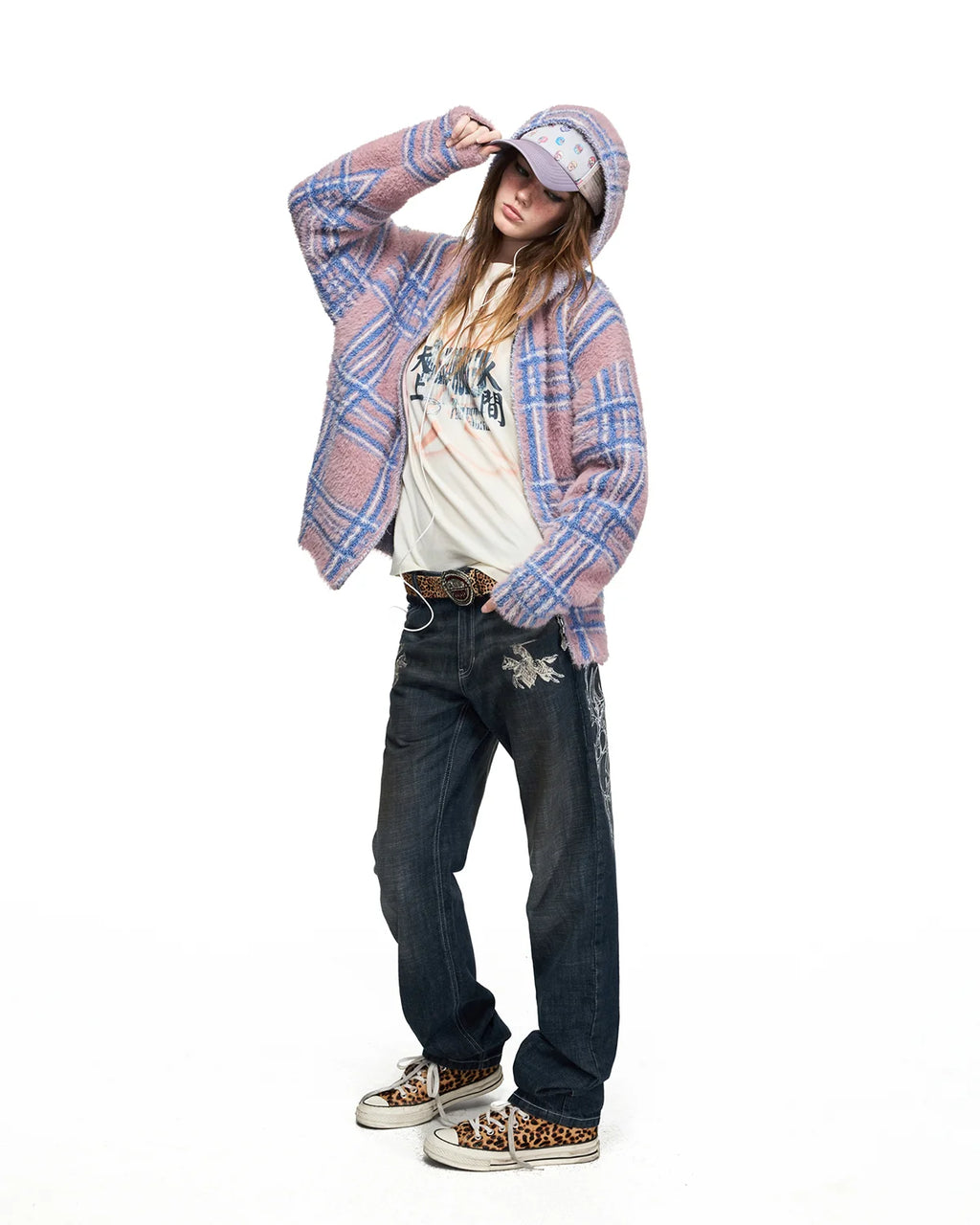 Peoplesense Contrast Embroidered Slim Jeans