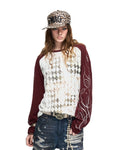 Peoplesense Red & White Contrast Raglan Long-Sleeve T-Shirt