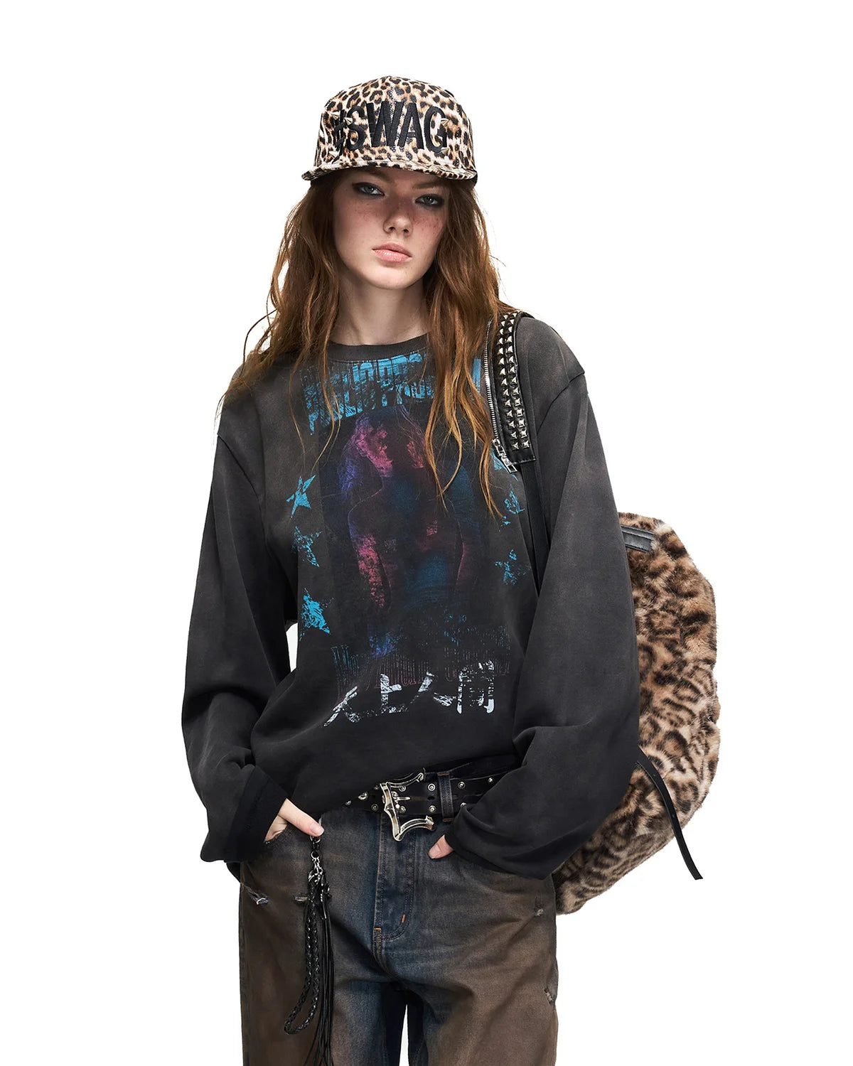 Peoplesense Blurred Figure Long Sleeve T-Shirt