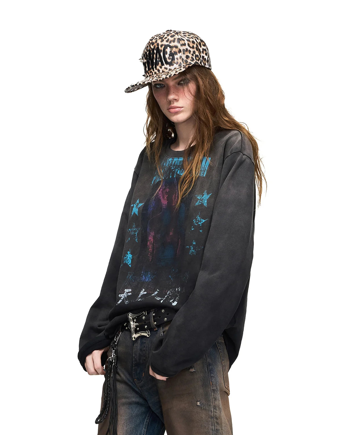 Peoplesense Blurred Figure Long Sleeve T-Shirt