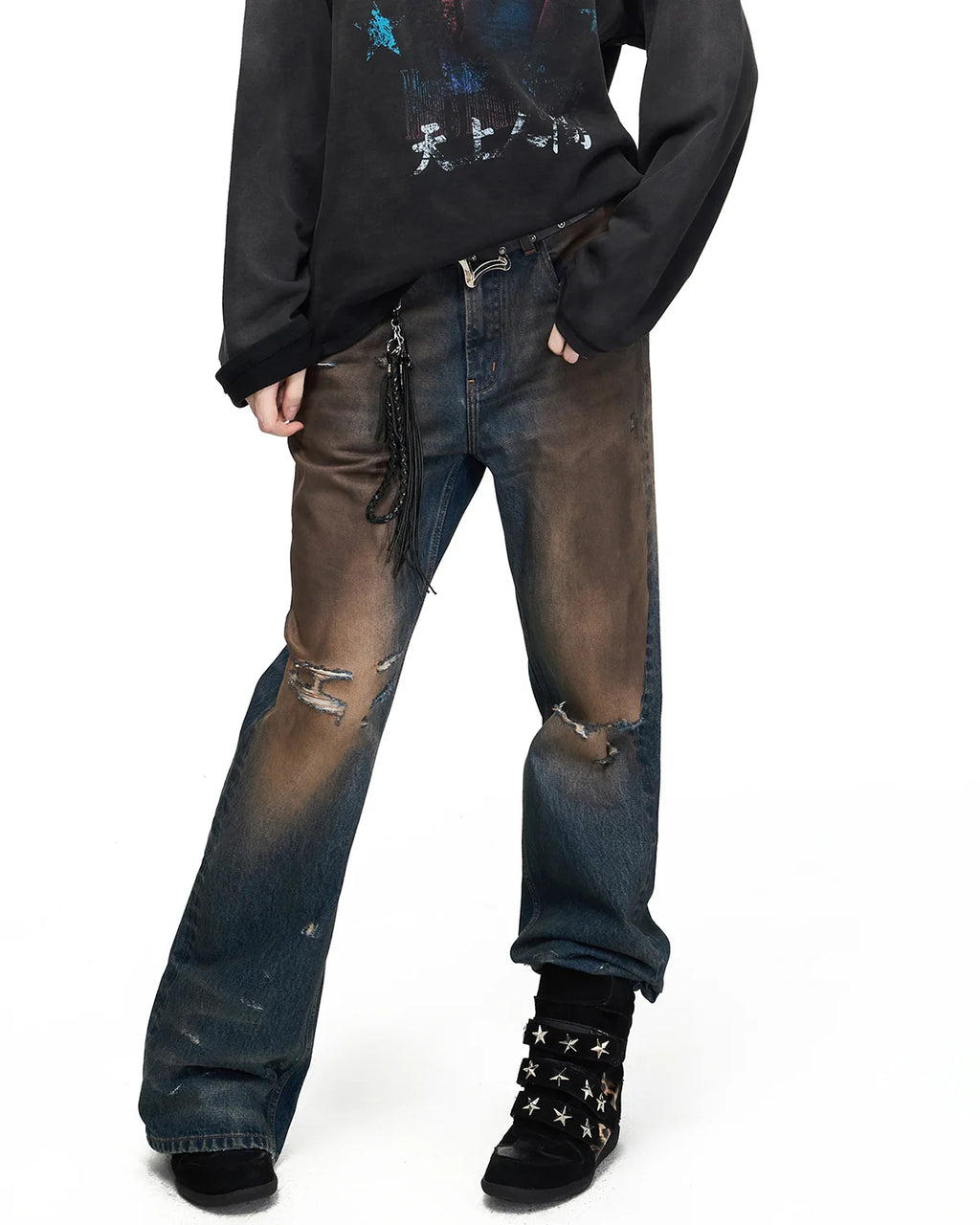 Peoplesense Mud-Dyed Vintage Flare Jeans