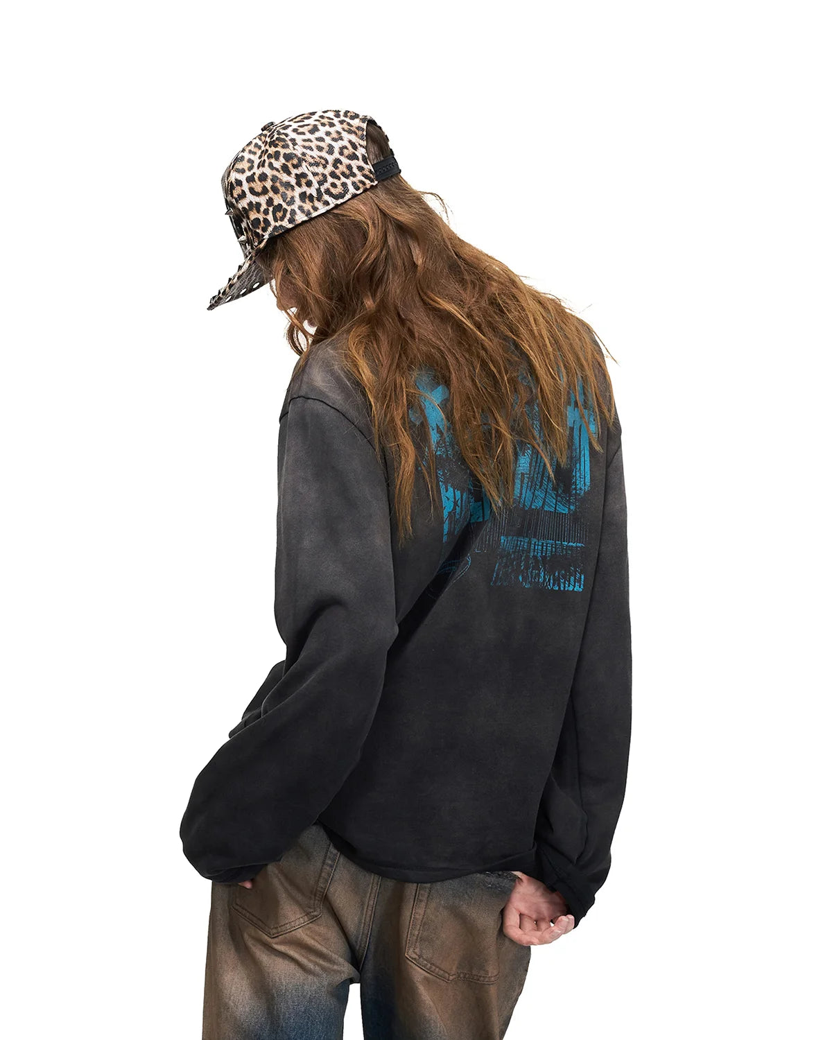 Peoplesense Blurred Figure Long Sleeve T-Shirt