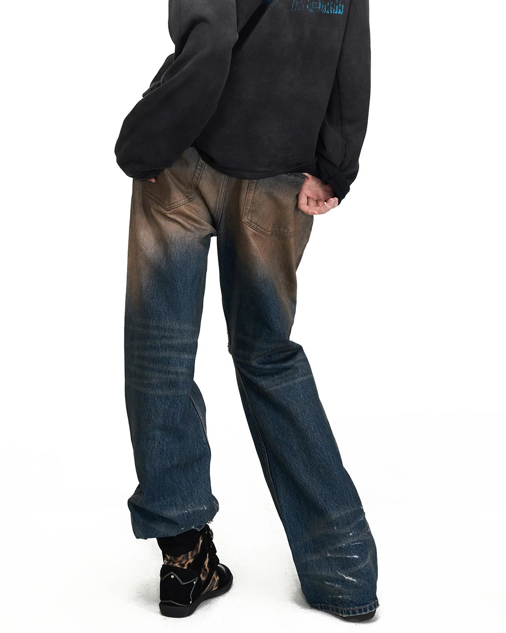 Peoplesense Mud-Dyed Vintage Flare Jeans
