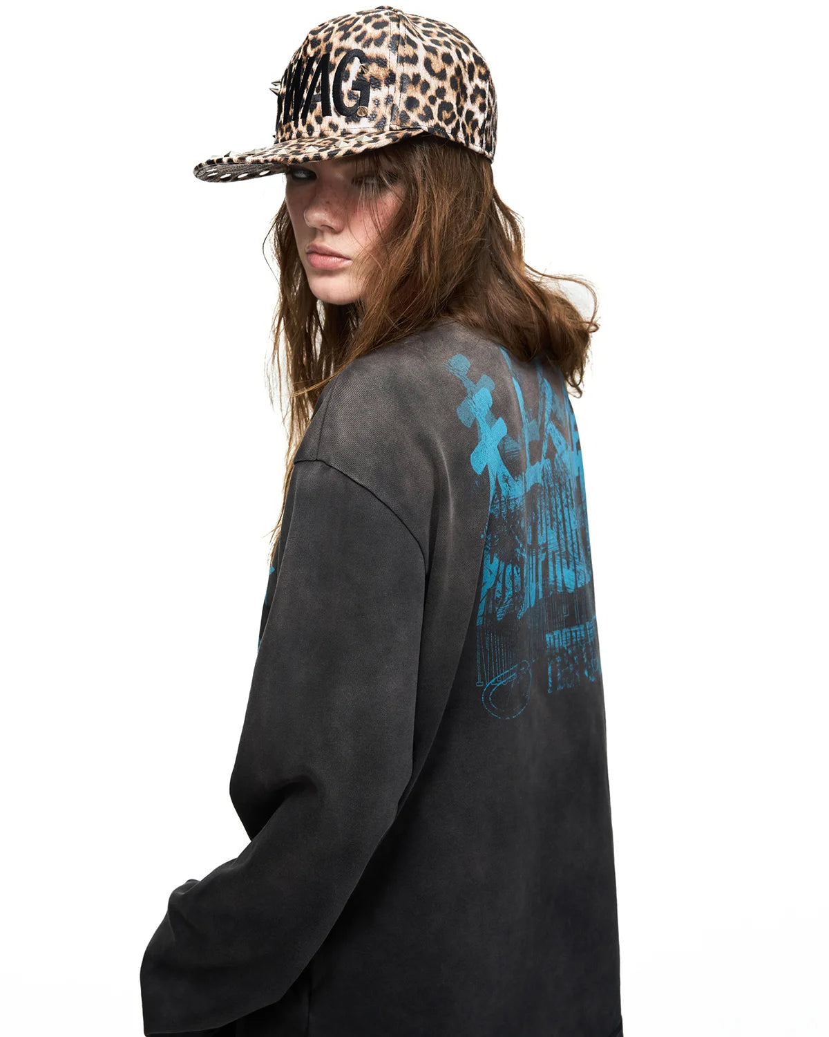 Peoplesense Blurred Figure Long Sleeve T-Shirt