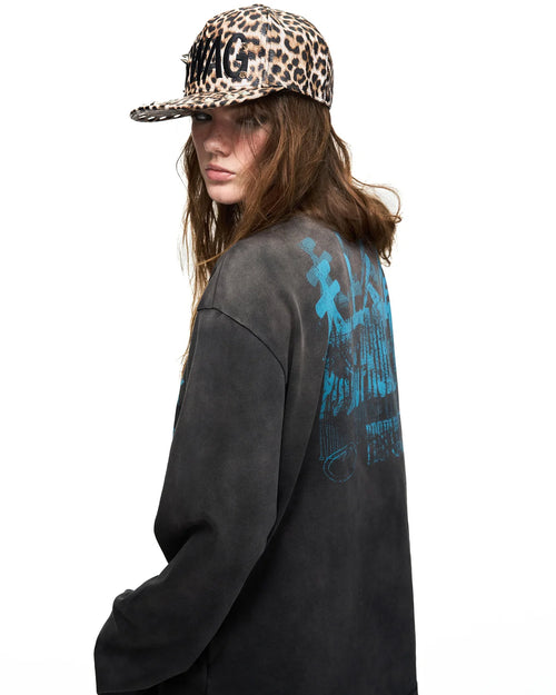 Peoplesense Blurred Figure Long Sleeve T-Shirt Side View