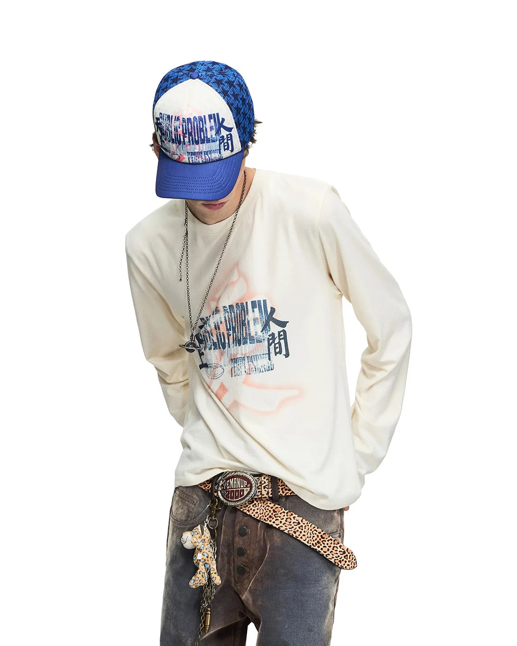 Peoplesense Faded Graphic Long-Sleeve T-Shirt