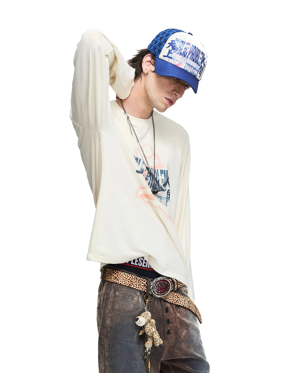 Peoplesense Faded Graphic Long-Sleeve T-Shirt