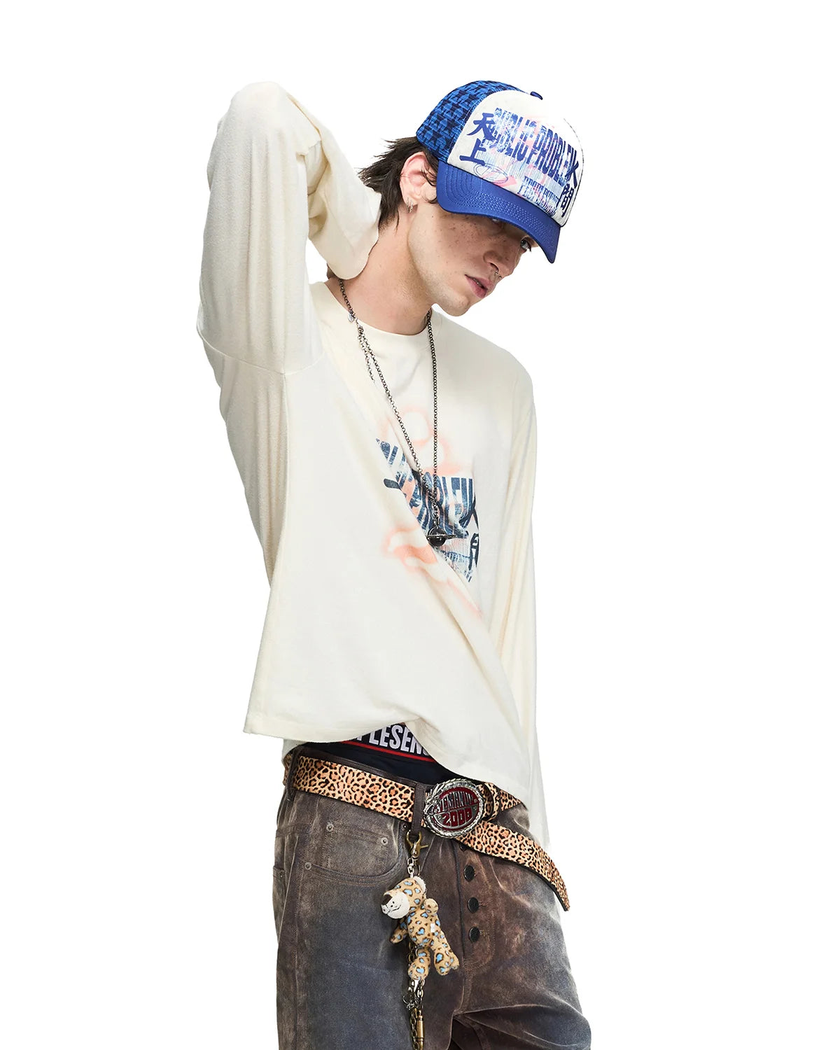 Peoplesense Faded Graphic Long-Sleeve T-Shirt