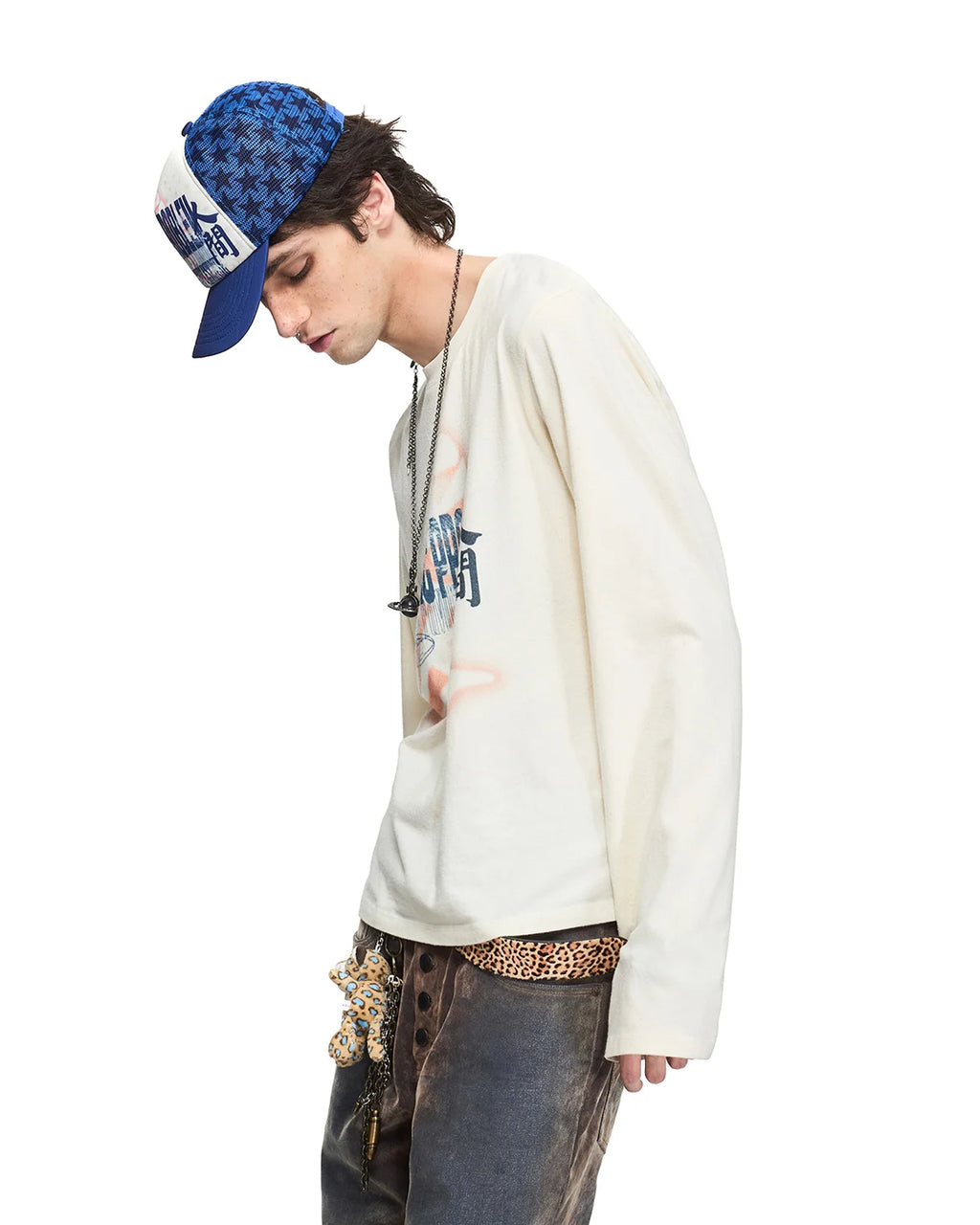 Peoplesense Faded Graphic Long-Sleeve T-Shirt